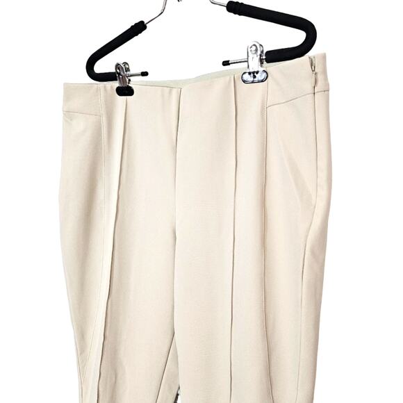 Lafayette 148 Cream Gramercy Flat Front Pants - Picture 3 of 8